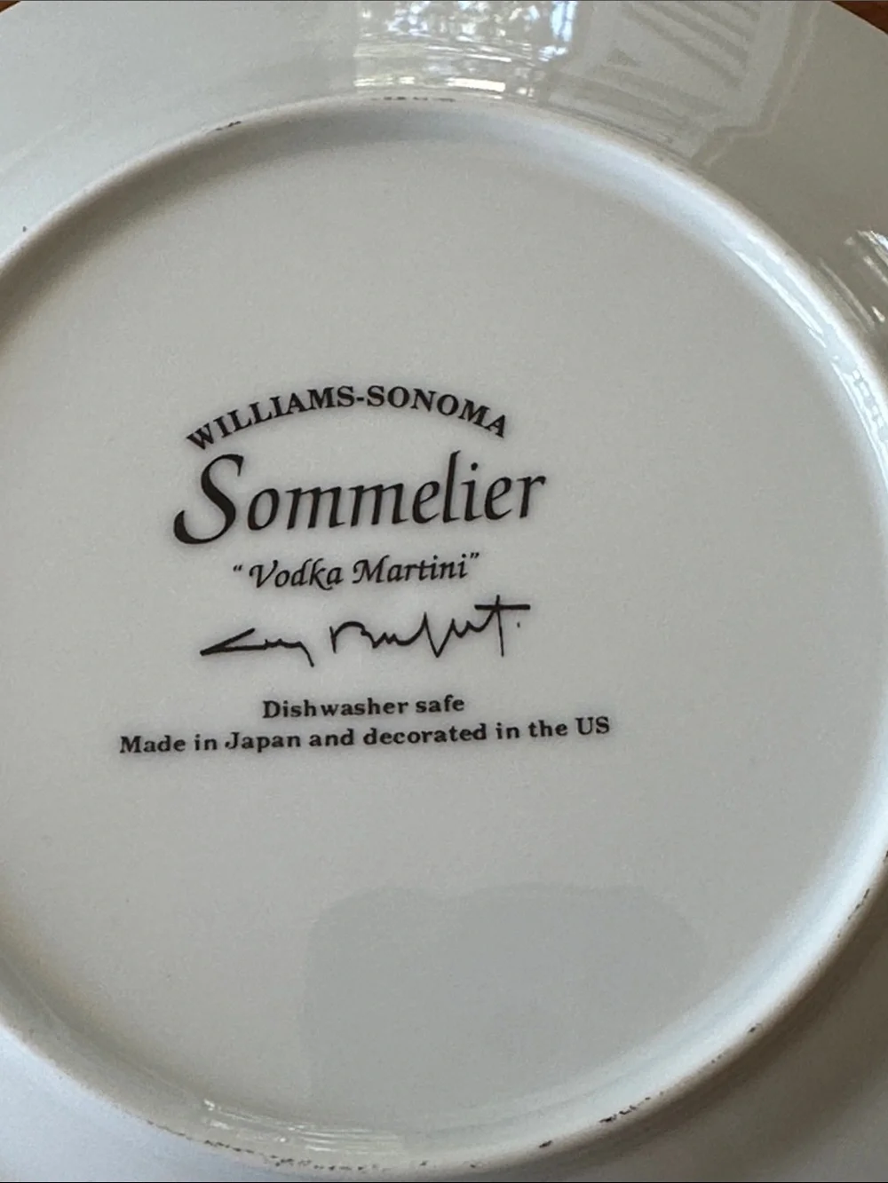 6 Vintage Williams Sonoma Guy Buffet Sommelier Series 7.75” Salad Plates